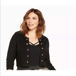 Torrid Black Military Shrug (firm)